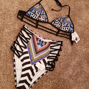 Pink Victoria's Secret high waist bikini